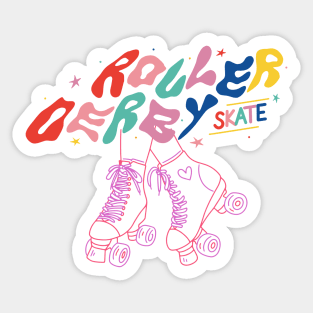 Roller derby skate Sticker